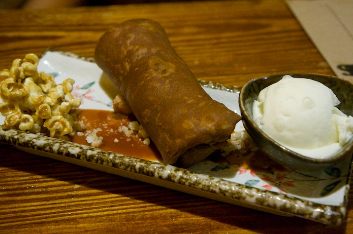 Big El's sweet chimichanga - not for the faint hearted!